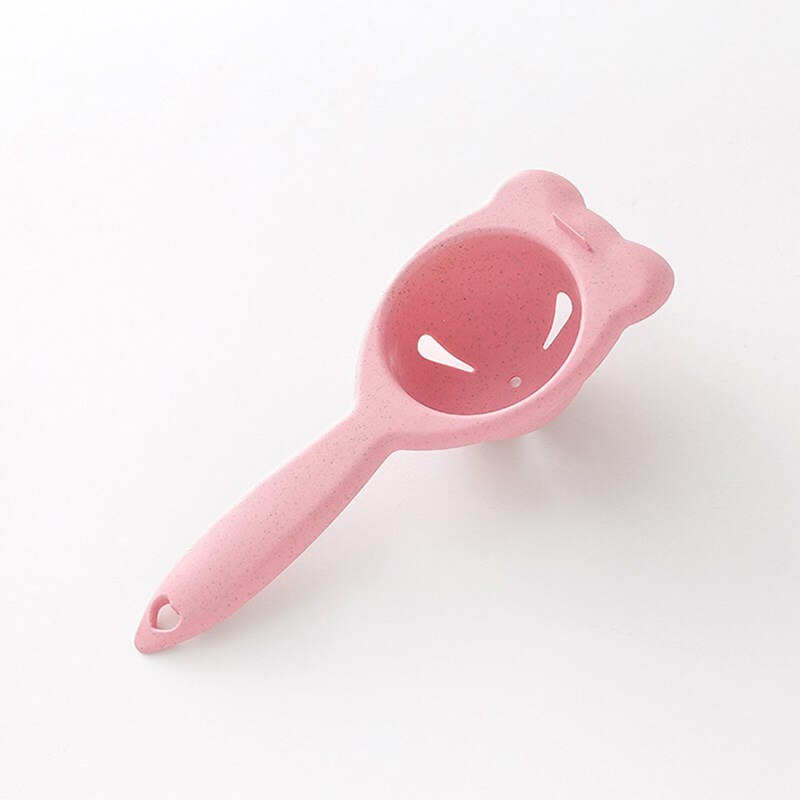 Eggeskiller, eggehvite-separator, eggeskje, automatisk filter til eggeplomme, kjøkkenredskaper til å lage matlaging: Rosa