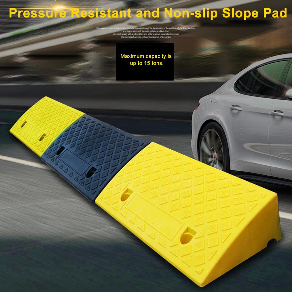 5/9 rampes de bordure en plastique de moto de voiture portative de protection de pente de taille Kit en plastique résistant de PVC protection de pente antidérapante pour la voiture d'allée