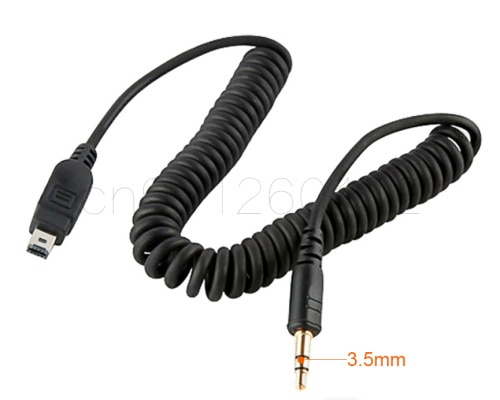 3.5mm-N3/MC-DC2 Afstandsbediening Sluiter Connect Kabel Cord voor Nikon D7500 D7200 D5600 D5500 D3300 D750 D610 pixel TW-283 T3 T8