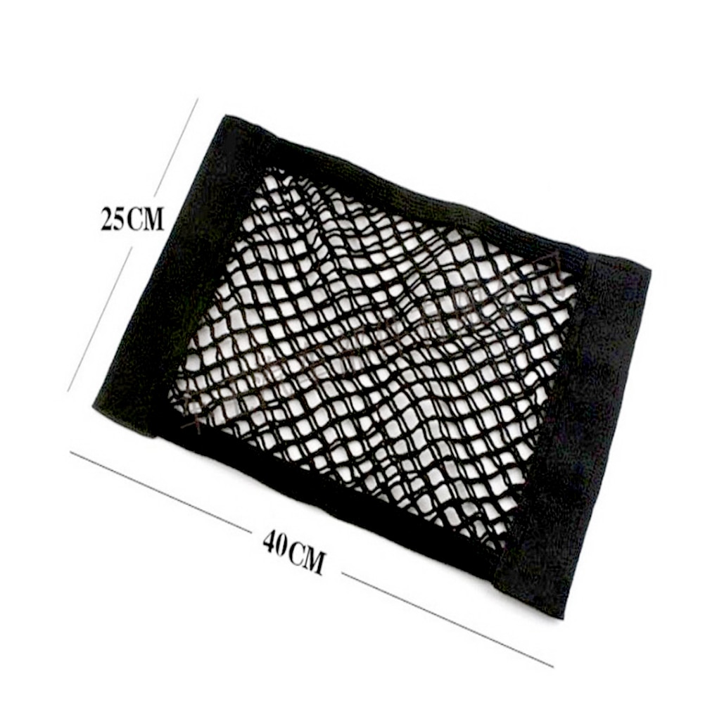 40*25cm bil bagasjerom boks oppbevaringsveske netting nett bag bil styling bagasjeholder lomme klistremerke universell mesh bagasje lomme organiserer