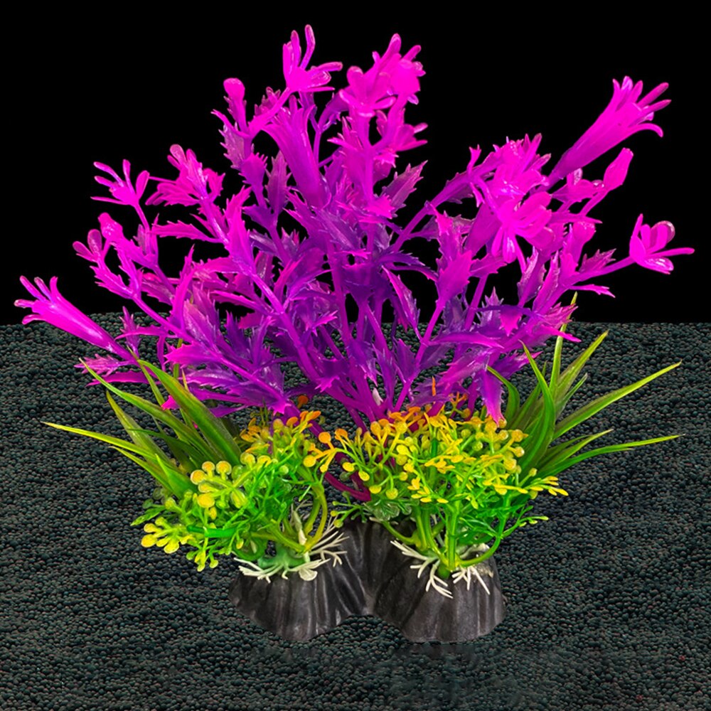 Simulatie kunstplanten decor water ornament plant aquarium 14cm decoratie: A9