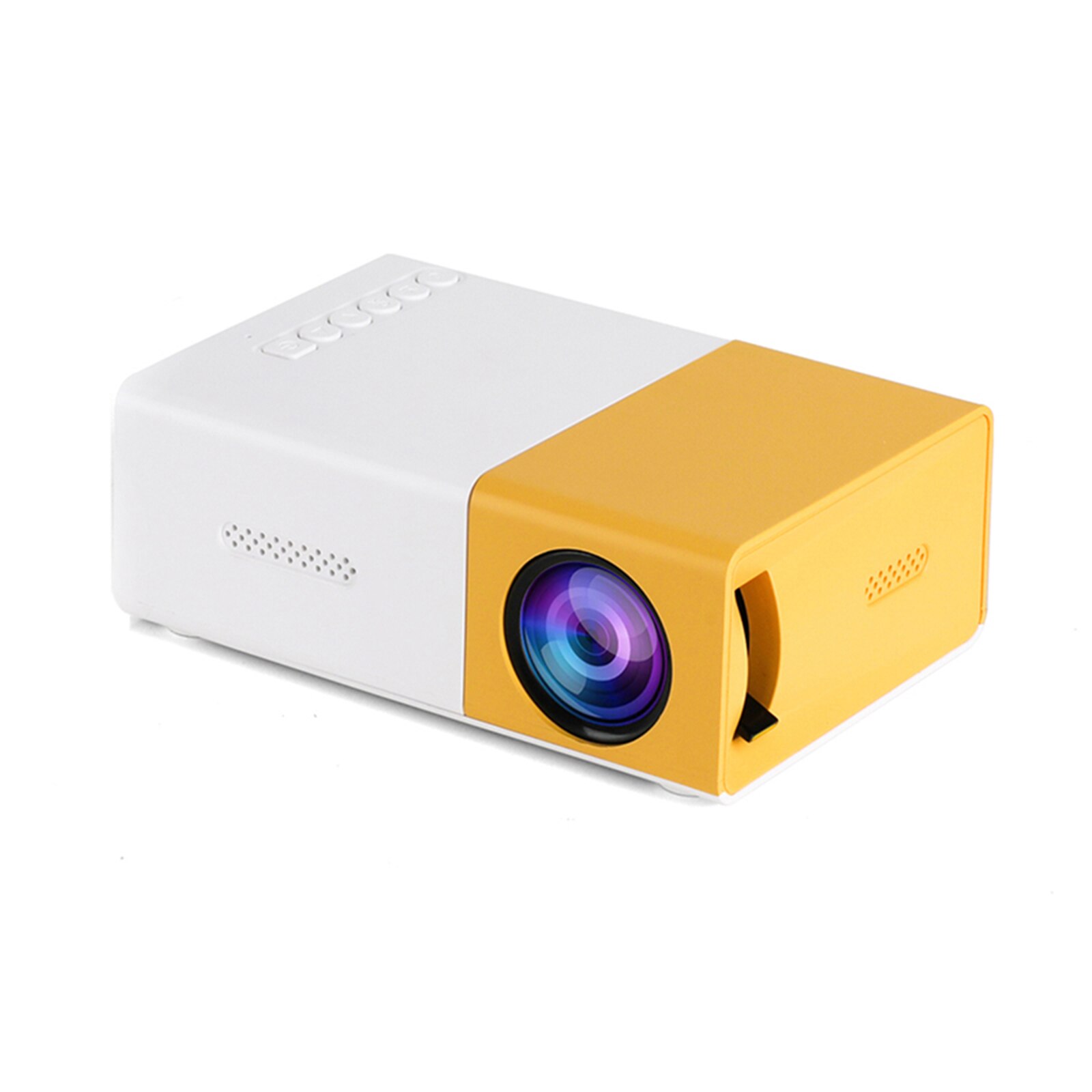 Mini Led Projector 1080P Draagbare Video Projector Met Speaker En Afstandsbediening Projector Voor Home Theater Film Entertainment: eu stekker