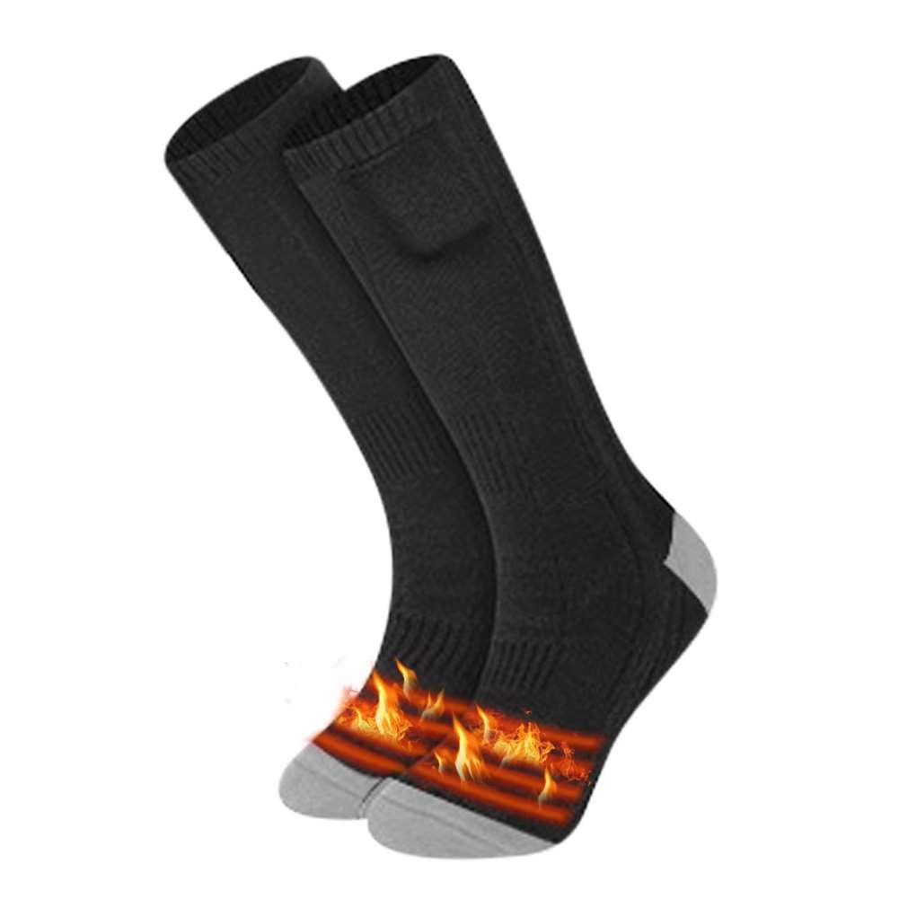 Men Women Winter Warm Electric Heating Socks DC Interface Rechargeable Outdoor Skiing Hiking Cycling Climbing Heating Socks: BH