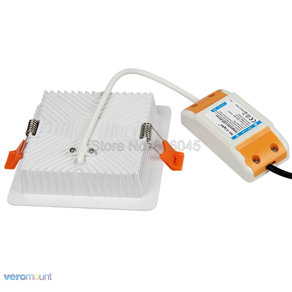 MiLight FUT064 9W RGB+CCT Square LED Downlight Reccessed Light AC85-265V WiFi Compatible 2.4G 4-Zone Wireless Remote