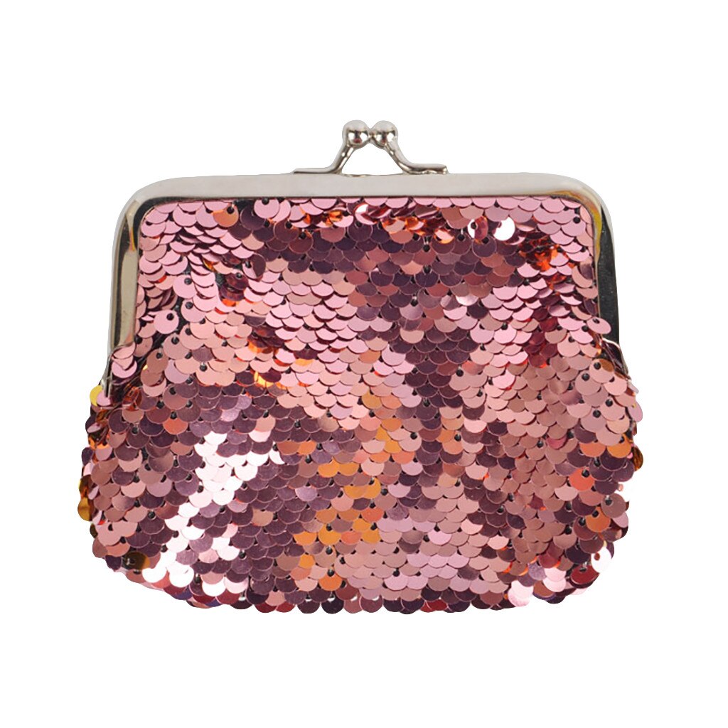 Aelicy Mode Meisje Portemonnee Meisje Sequin Mermaid Portemonnee Mode Portemonnee Vrouwen Portefeuilles Sequin Portemonnee Kleine Tas: RG