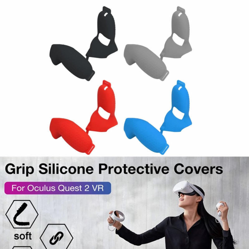 Voor Oculus Quest 2 Siliconen Cover Gaming Controller Zachte Beschermhoes Huid Handvat Grips Voor Oculus Quest2 Accessoires