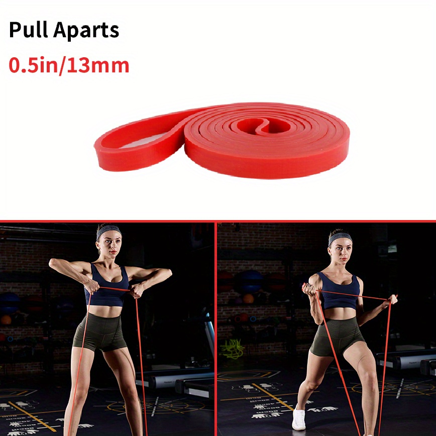 Resistance Bands Exercise Elastic Workout Ruber Loop Strength Rubber Band Gym Fitness Equipment Training Expander Unisex: Red