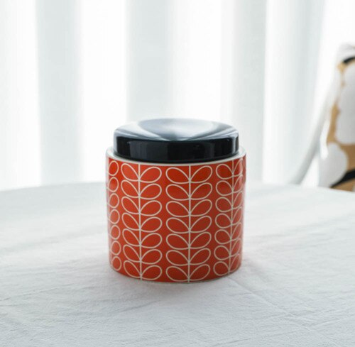 Kreative Keramik Becher Orla Kiely Pop Kunst Englisch Becher Teekanne Lagerung Eimer Spaß Becher tasse kaffee becher kawaii becher CL101505: H-Panzer-L