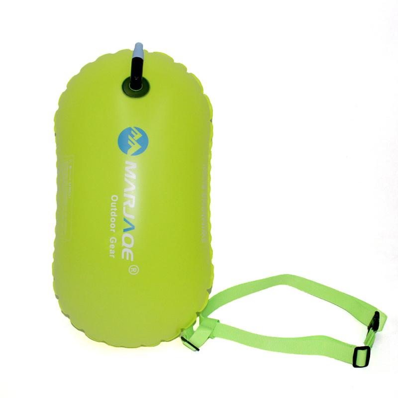 PVC Swimming Buoy Safety Air Dry Tow Bag Float Inflatable Signal Drift Bag Swimming Inflatable Flotation Bag: 02