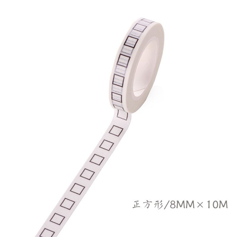 Basic Style Grid Pure Color Washi Tape Set DIY Scrapbooking Sticker Label Masking Tape School Office Supply: 1 mini tape
