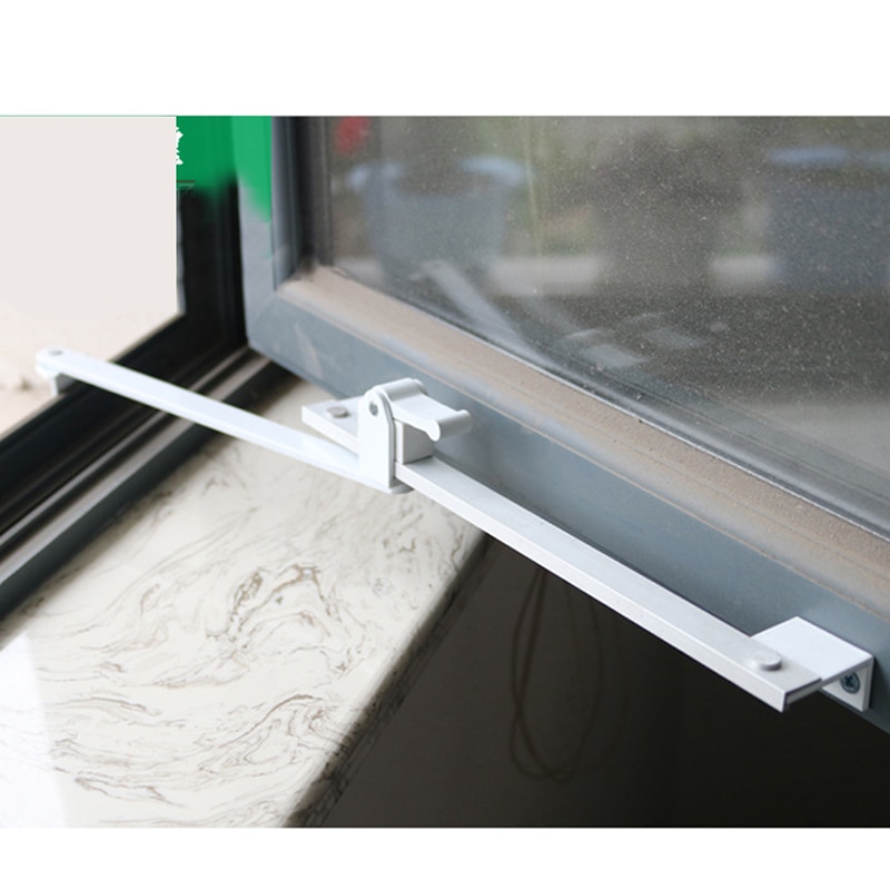 Limiteur de contrevènement de vent coulissant de fenêtre en aluminium de pont cassé d'acier inoxydable à l'intérieur du Support de vent de contrôleur d'angle de deux liens