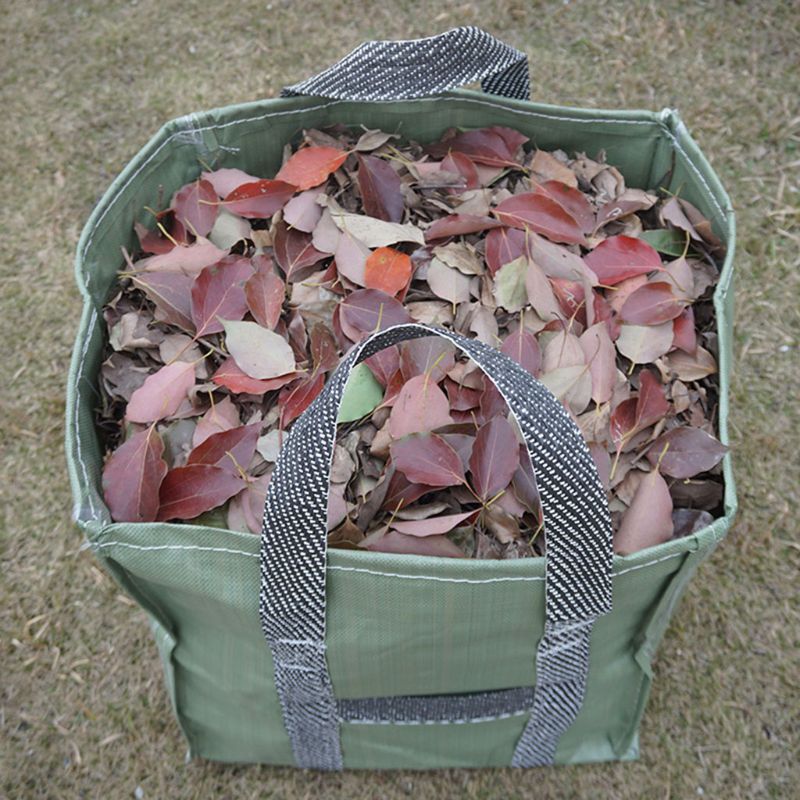 Square 252L Reusable Garden Leaf Bag Folding Gardening Container with Handles Gardening Containers for Lawn and Yard Waste