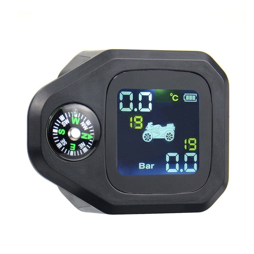 Original Wireless Motorcycle TPMS Tire Pressure Monitoring System Motor Tyre LCD Display Internal or External TH/WI Sensors