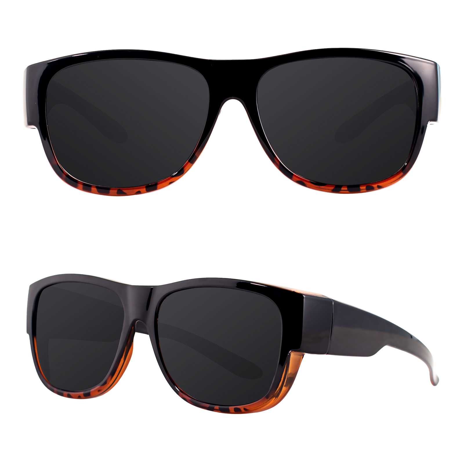 Maxjuli polariserade solglasögon för män kvinnor passar över glasögon wraparound solglasögon lentes de sol mujeres y hombres  uv400 8238: Röd