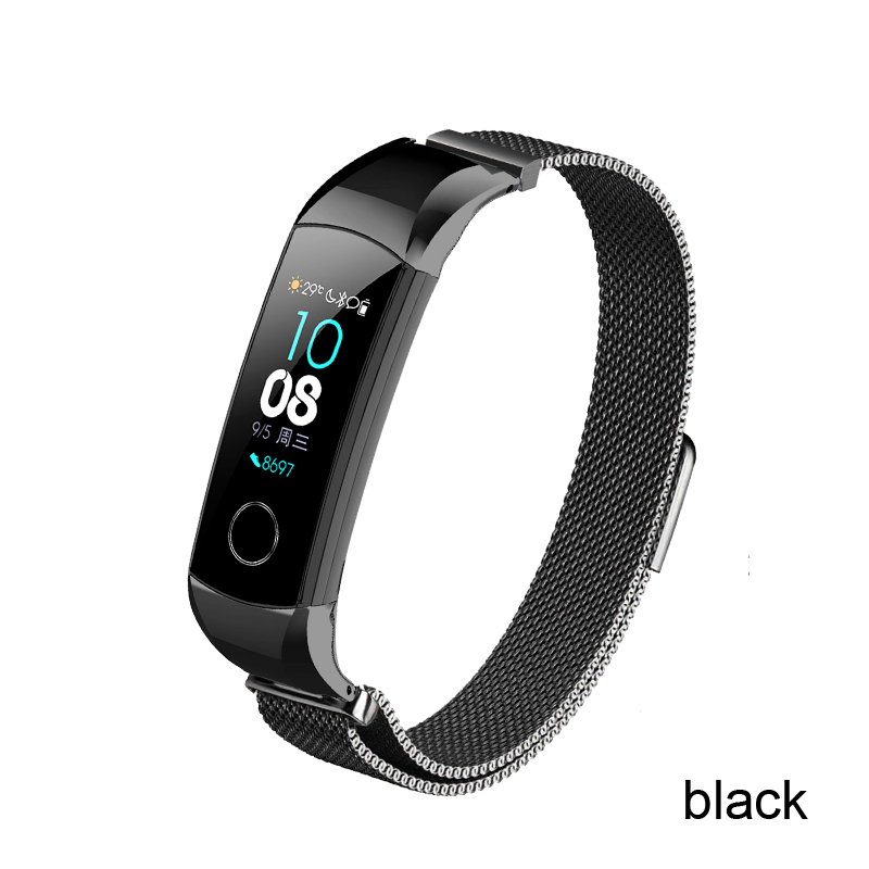 Metal strap For Huawei Honor Band 4 strap Magnetic buckle Metal Bracelet For Honor Band 5 Accessories