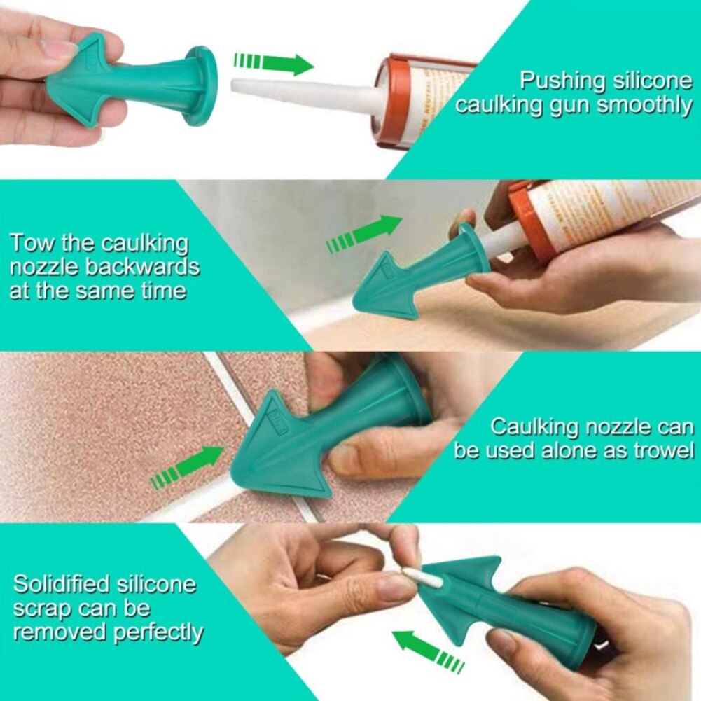 13 in 1 Caulk Nozzle Scraper Set Sealant Angle Scraper Silicone Grout Caulking Finishing Tools #38