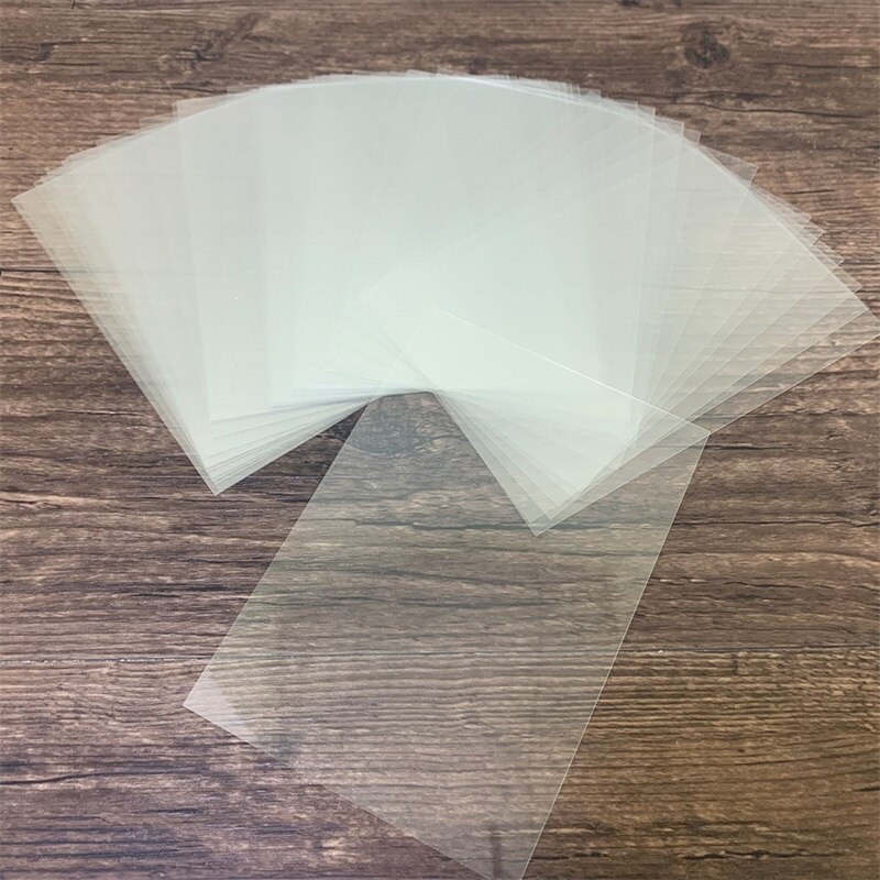 50Pcs /Set Transparent Plastic Window Sheets for DIY Scrapbooking Handmade Craft Shaker Cards Making Clear Sheets 11*16cm
