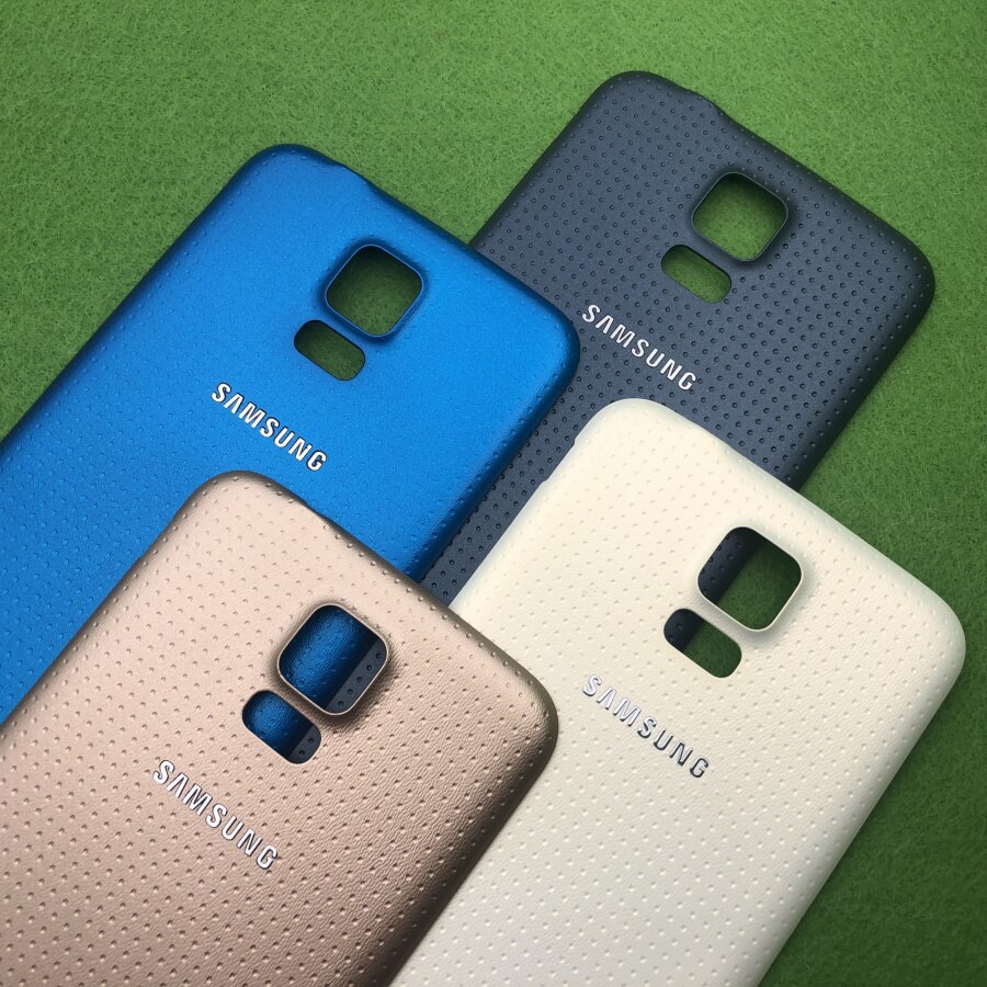 robić SAMSUNG galaktyka S5 G900 G900F G900M G900A G900P i9600 tylna pokrywa baterii drzwi tylna szklana obudowa Obudowa wymień pokrywę baterii