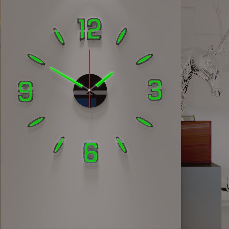 Luminous DIY Wall Clock toy living room modern simple quiet toy home decoration acrylic wall toy