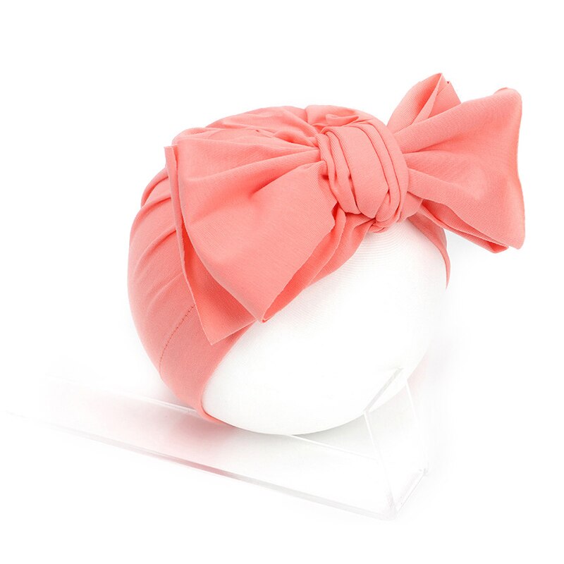 Grote strikken baby muts zomer herfst baby meisje muts zachte tulband kinderen peuter hoed fotografie rekwisieten