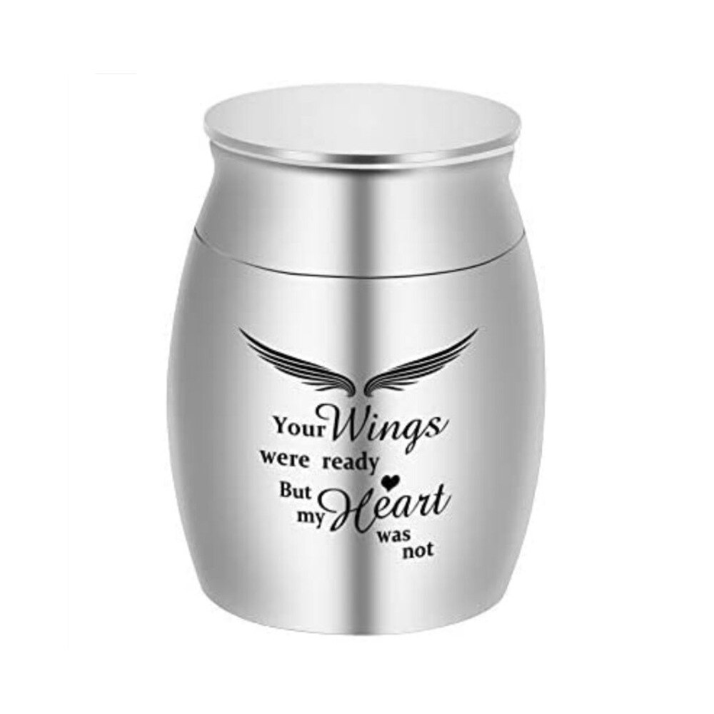 Pet Cremation Urns Lettering Engraving Stainless Steel Ash Memorial Container Dog Cat Resting Place Storage Holder Pet Urn ZA26: color6