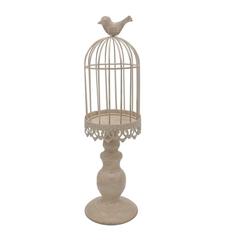 Metalen Vogelkooi Kandelaars Bruiloft Kandelaar Kooien Marokkaanse Lamp Kaars Houder Wit Voor Home Decoratie Kandelaar GZT015