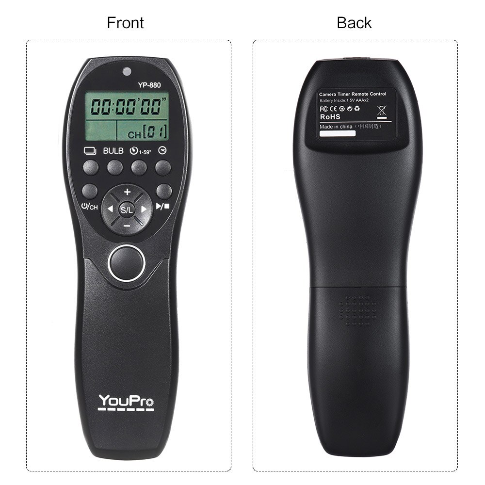 Youpro YP-880 S2 Camera Wired Ontspanknop Timer Afstandsbediening Lcd Display Voor Sony Dslr