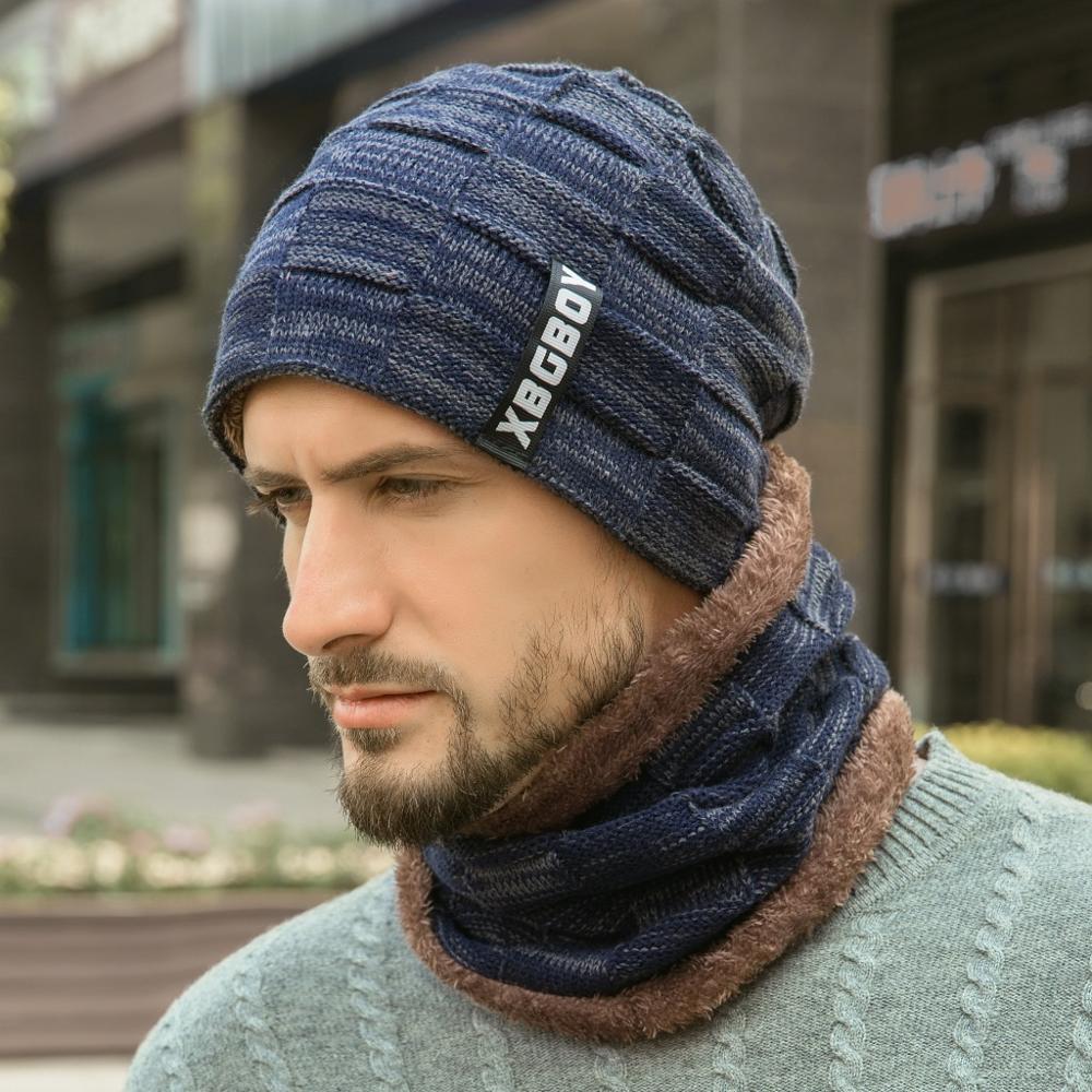 Sombrero de bufanda para el parabrisas, gorro Unisex para el invierno, sólido, guapo, cómodo, se puede usar como sombrero y bufanda, accesorios de invierno, czapka i szalik: Azul