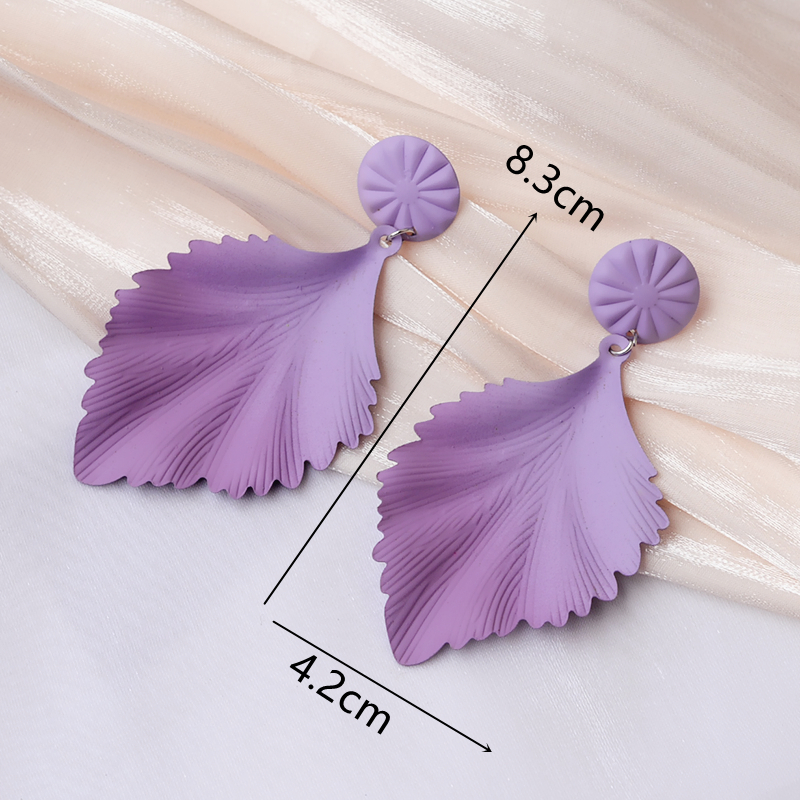 Pendientes colgantes geométricos de mariposa y flor púrpura para mujer, Margarita, corazón, redondo, cuadrado, Brincos, joyería de boda dulce: Pistola negra plateada