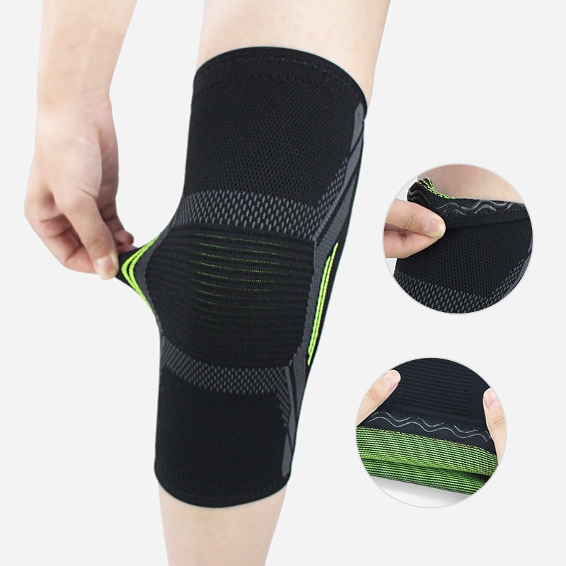 Kneecap Knee Gear Sports Safety Sportswear Four Way Stretch Knit Nylon Knee Pads Breathable Cycling Elbow Bike