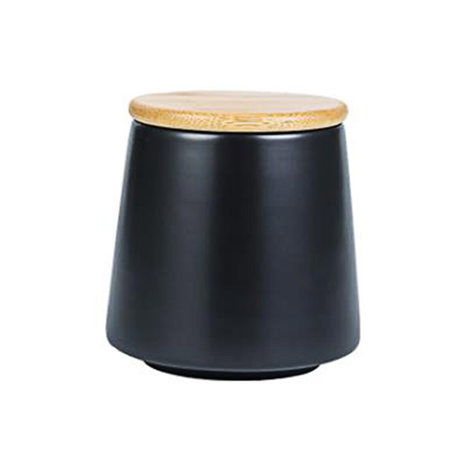 Food Storage Box With Cover Coffee Bean Tea Container Box Storage Bottle Jar Ceramics For Dried Fruit Ceramic Grain Storage Tank: Black S