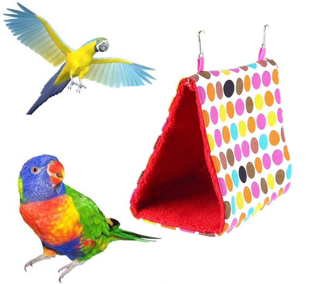 Mode Pluche Vogel Opknoping Cave Kooi Hut Tent Bed Vogels Winter Warm Nest Vogel Papegaai Conure Van Stapelbed Speelgoed Papegaai Hangmat vogelkooi