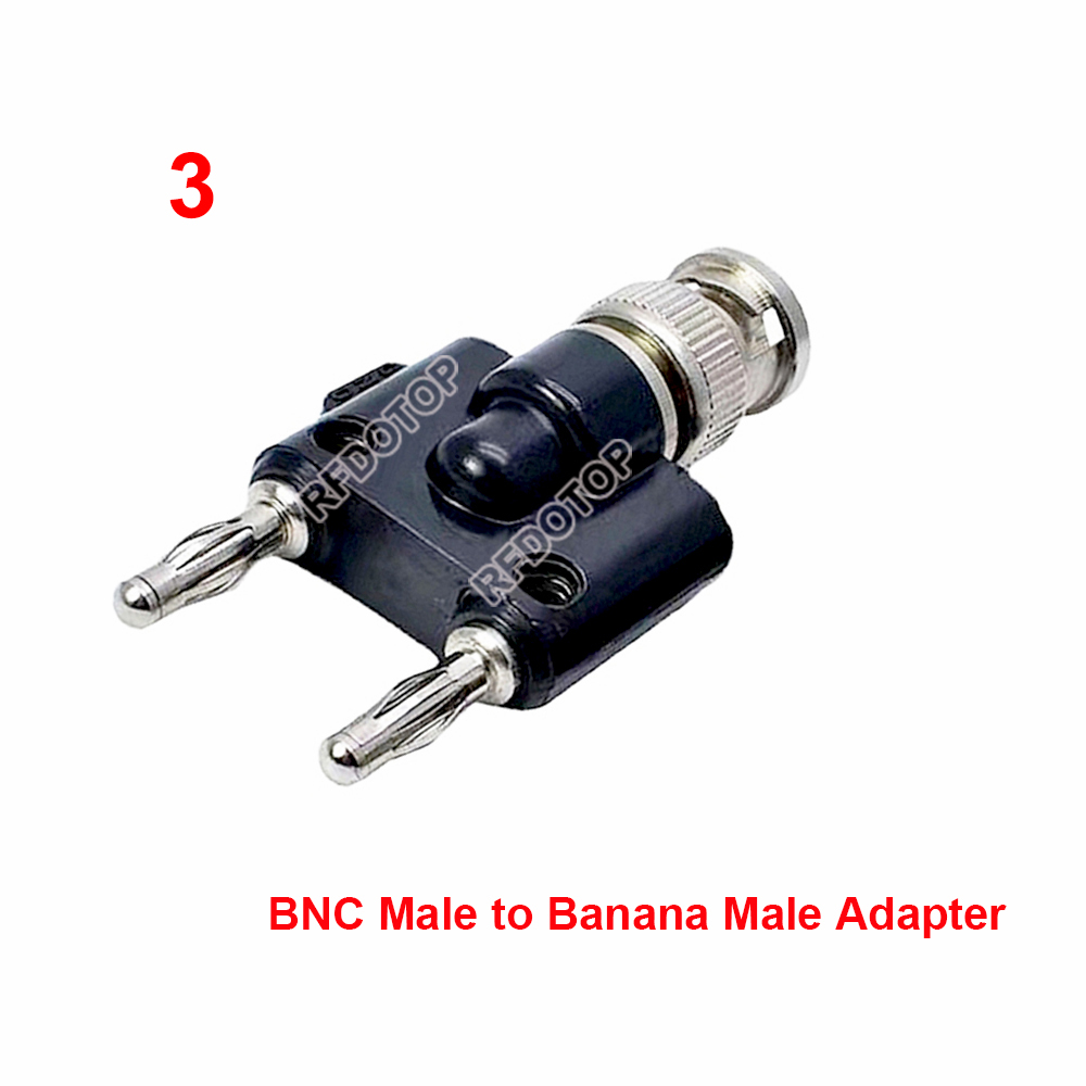 1 pc  q9 bnc to rca/banana /ts3,5mm plug/socket converter for av/tv/video/audio, rca-j to bnc male/female rf coax adapter: Lavender