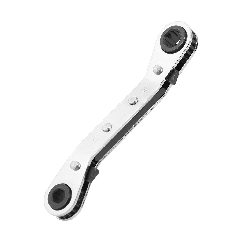 Axle Fit Bicycle Bike Repair Tool Chrome Vanadium Ring Double Head Ratchet Wrench Metric Combination Spanner Tool: 6x8