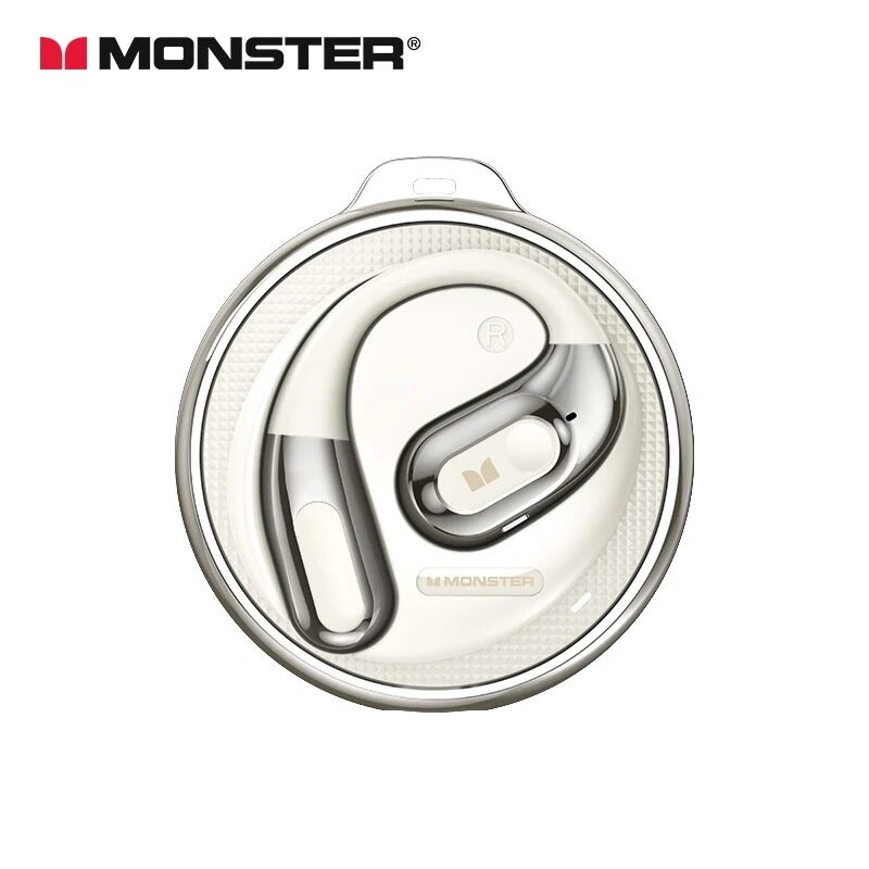 Monster AC330 auriculares Bluetooth 5,4 OWS auriculares inalámbricos con micrófono impermeable IPX5 llamada reducción de ruido auriculares 8H tiempo de reproducción ﻿: Blanco