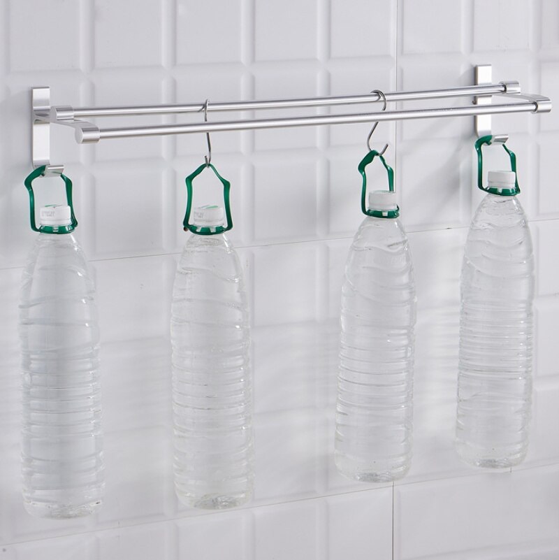 Handdoekenrek Handdoek Hanger Meer dan Deur Badhanddoek Houder Muur Opknoping Handdoek Bar Aluminium Badkamer Keuken Kast Plank Opbergrek