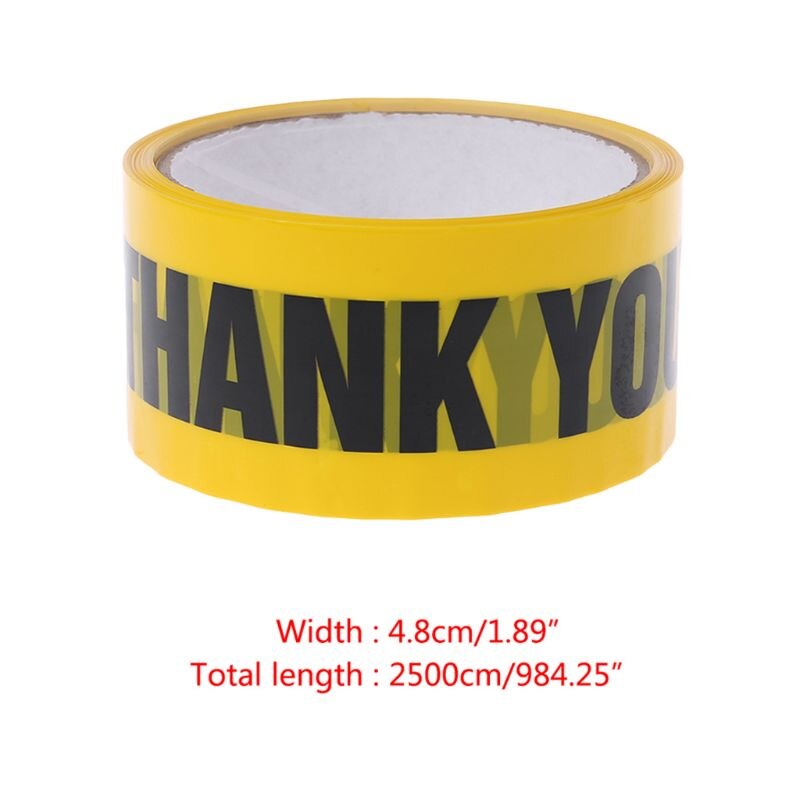 1 Roll 25m Yellow Opp Warning Tapes Caution Mark Work Safety Adhesive Tapes DIY Sticker For Mall School Factory Y5LB