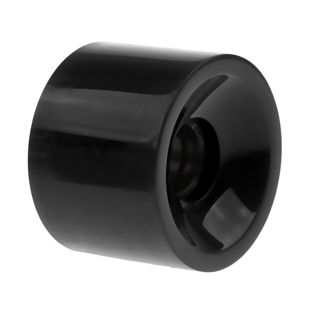 Skateboard PU Wheels Pro Blank Skateboard PU Wheels Longboard Cruiser Wheels black 2x 70 x 51mm