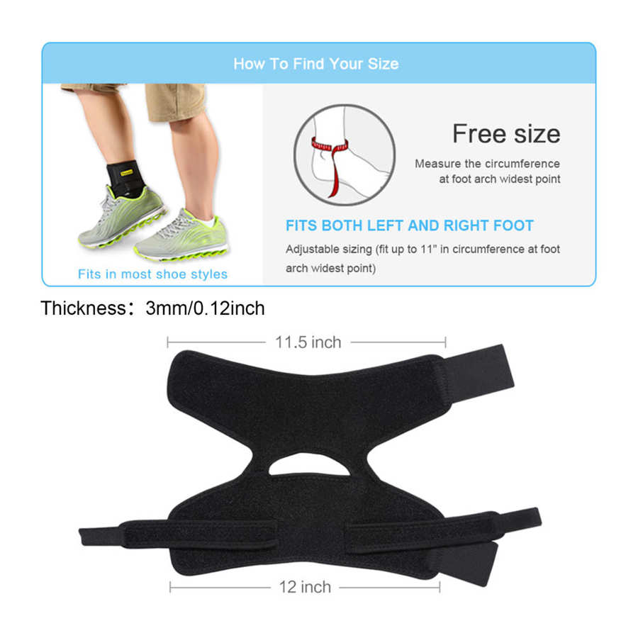 Adjustable Ankle Support Pad Protection Elastic Bandage Ankle Brace Guard Sprains Injury Wrap Heel Pad for Basketball