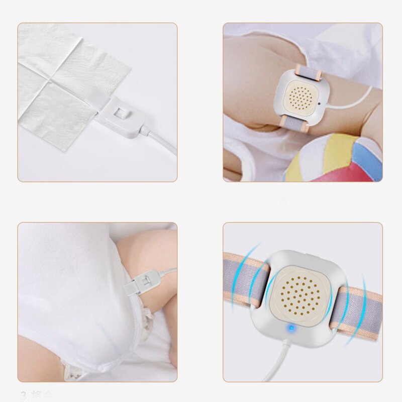 Energy-Saving Young Baby Elderly Wet Urine Alarm Reminder Vibrating Flash Ringtone Reminds Children to Bedwetting