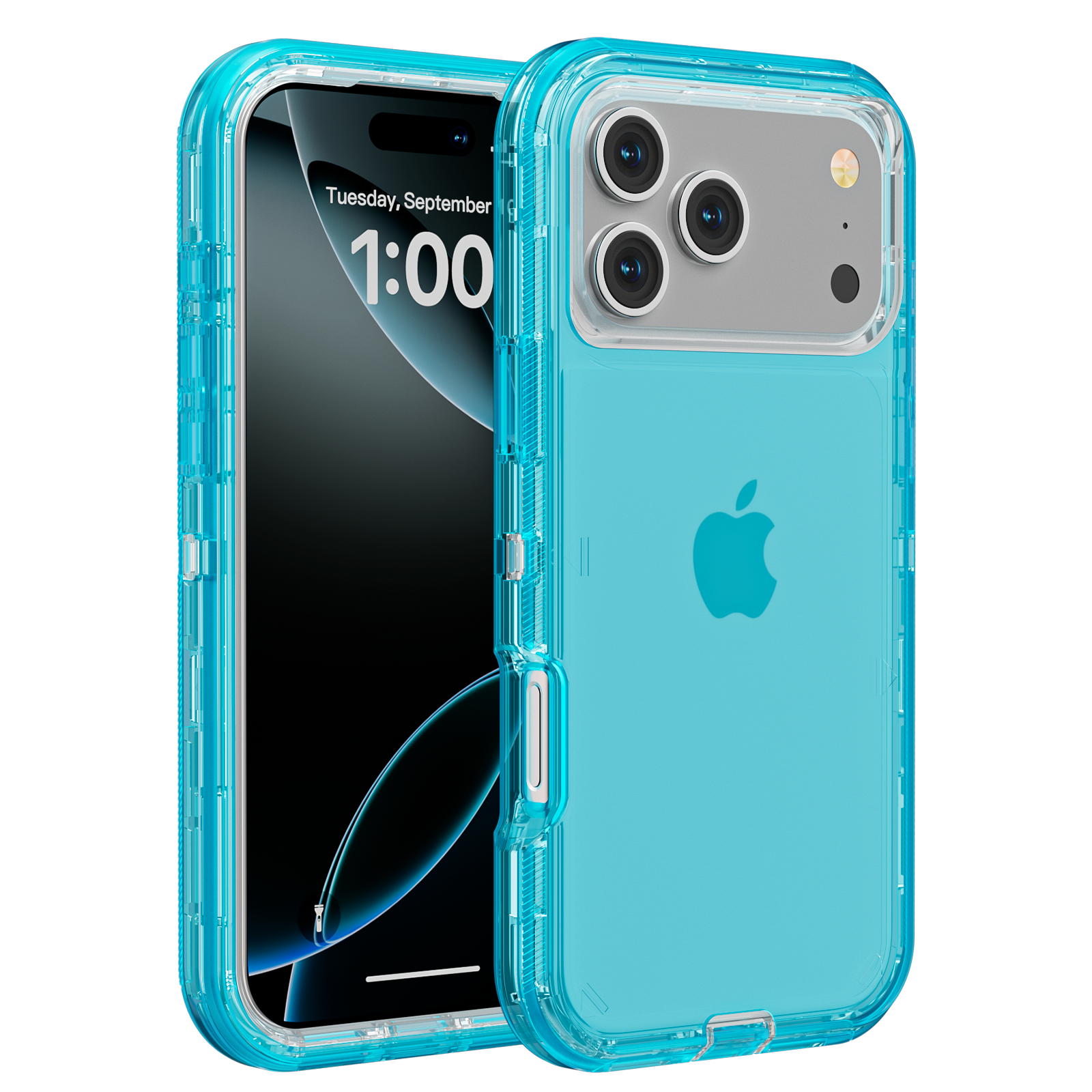 Transparant hoesje voor iPhone 17 Pro Max 17 Air 17 Pro Volledige 3-in-1 Schokbestendig Heavy Duty Anti-kras Robuuste Clear Cover Funda: Bruin / iPhone17