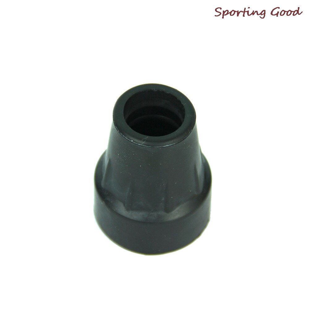 19mm Rubber Walking Hiking Stick Metal Ferrule Bottom End Cover Cane Crutch Pad Rubber Heavy Duty