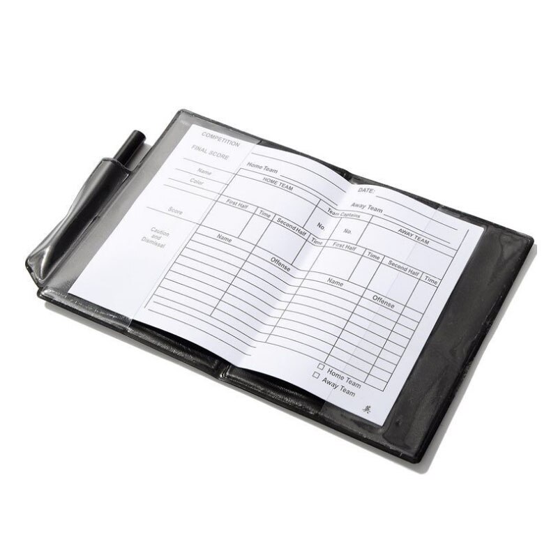 Soccer referee card with pencel Write book paper set Football Red and Yellow cards Fair Play Sports match referee equipment