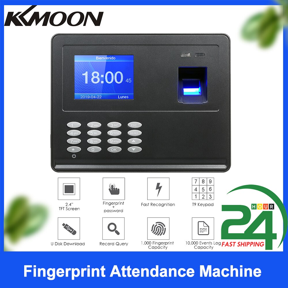 Fingerprint Attendance Machine Intelligent Biometric Fingerprint Time Attendance Machine Time Clock Recorder Device Employee