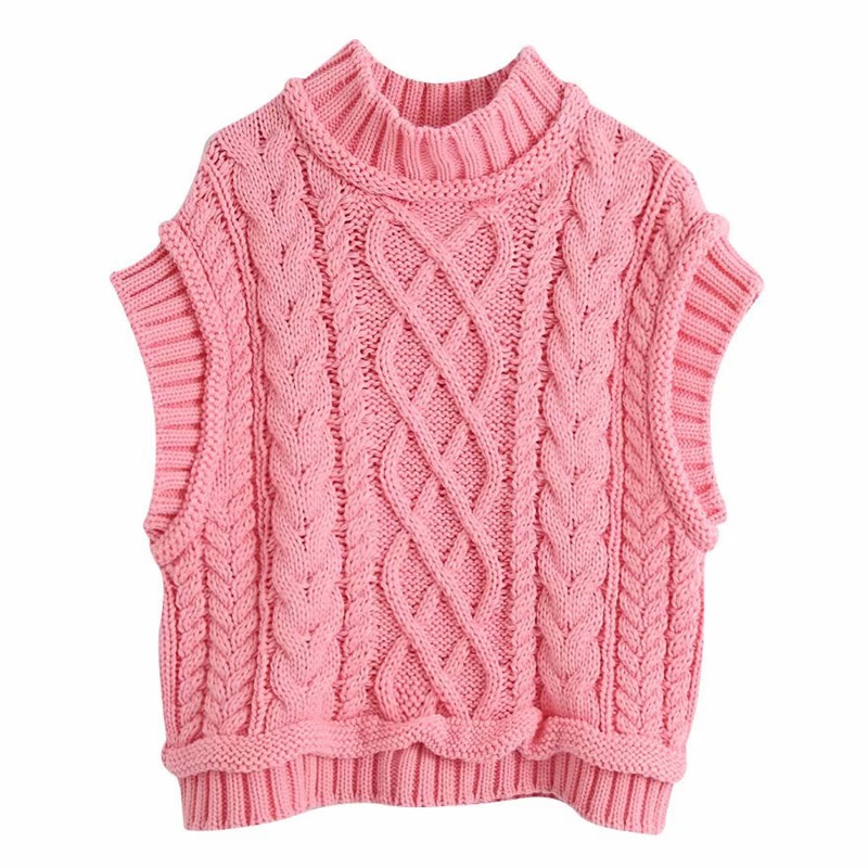 Fandy lokar søde o-hals sweatere kvinder criss cross sweater kvinder ærmeløse pullover sweatre kvindelige damer dvs.