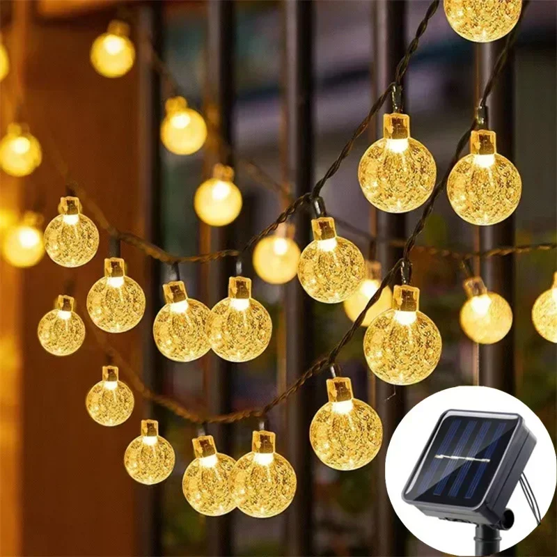 LED Solar Powered Fairy Lights Outdoor Waterproof Solar Star String Lights for Christmas Patio Garden Yard Porch Wedding Decor: green / 11-15W / K