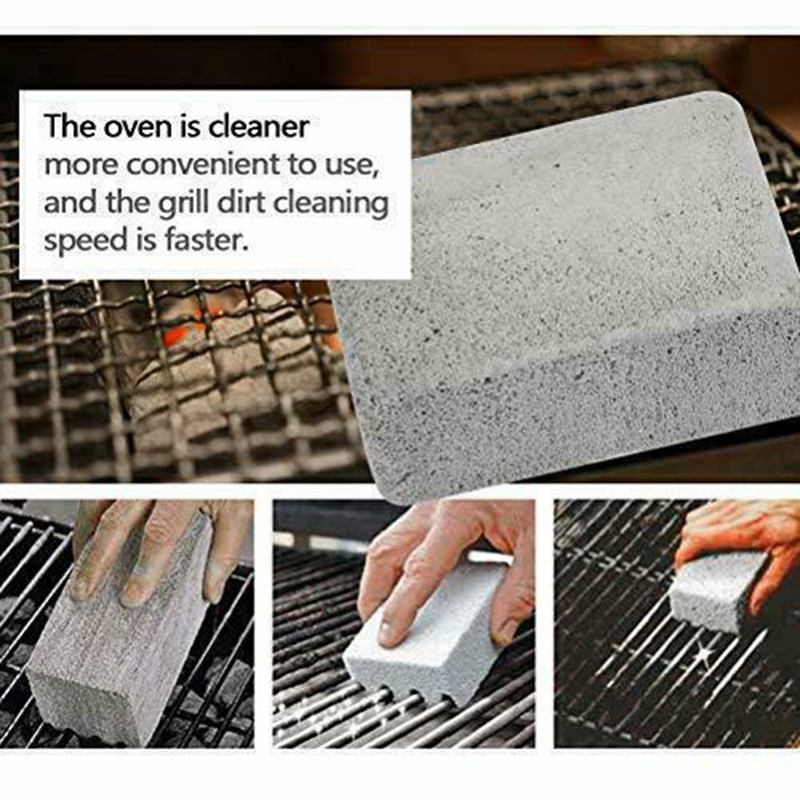 1/3Pcs BBQ Grill Cleaning Brick Block Barbecue Cleaning Stone BBQ Racks Stains Grease Cleaner BBQ Tools Kitchen Decorate Gadgets