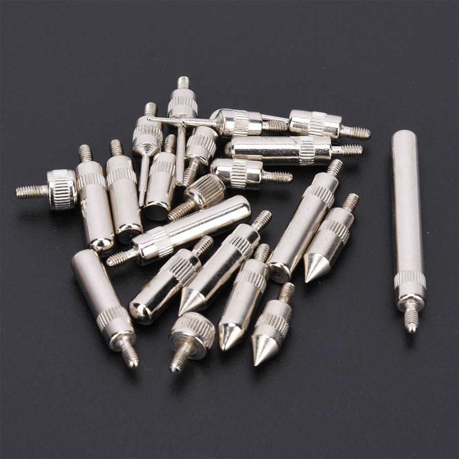 22 Pcs Dial Indicator Pointed Tip Dial Gauge Indicator Replacement Measuring Point Tip Set with Case