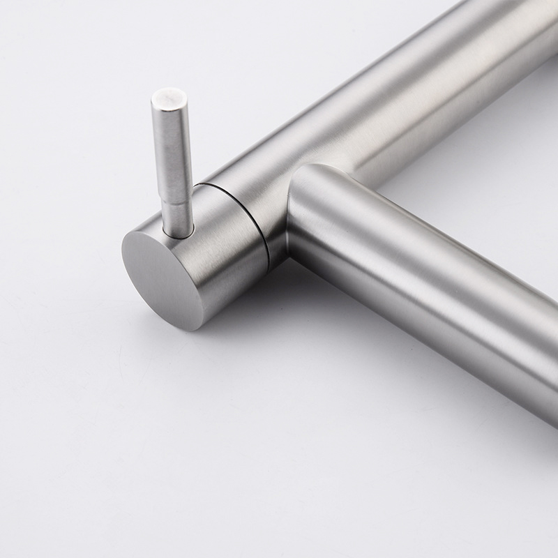 Grifo de lavabo de 1/2 pulgadas, grifo de agua fría individual de acero inoxidable 304, grifo de lavabo montado