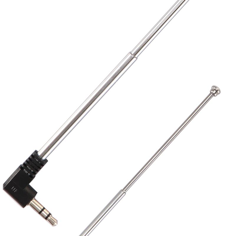 Onever 3.5mm FM Radio Receiver Antenna Retractable Aerial Stainless Steel Multi-Purpose Interface FM Radio For Car Mobile Phone